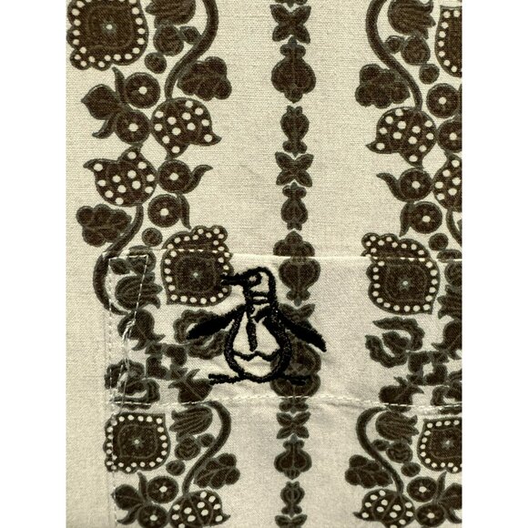 Penguin by Munsingwear Mens Western Style Print Cotton LS Buttoned Shirt Rodeo M - Picture 4 of 5